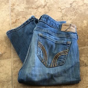 Hollister Straight Leg Destroyed Jeans